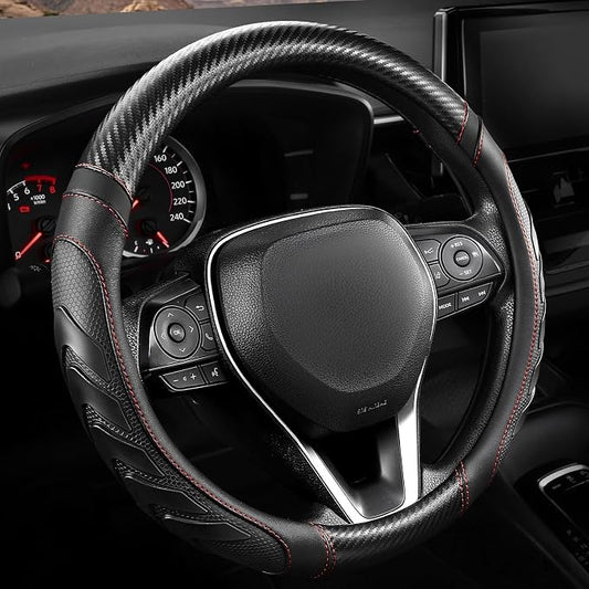 West Llama Car Steering Wheel Cover for Truck, Sporty Anti-Slip, 15.5-16 Inch