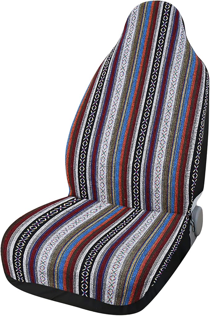 uxcell Universal Baja Seat Cover Durable Saddle Bucket Seat Cover for Car SUV White