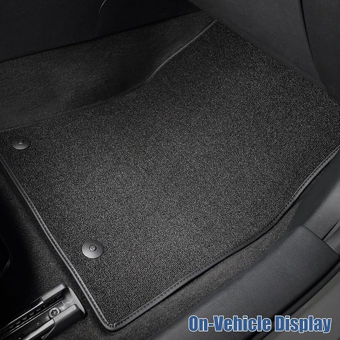 Carpet Floor Mats for Hyundai Tucson (Not for Hybrid) 2022 2023 2024 2025 2026 - Custom Fit 1st and 2nd Row Set All Weather Anti-Slip Waterproof Black Floor Liners Tucson Accessories, 3PCS
