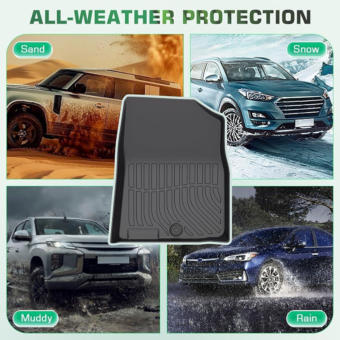 Floor Mats & Cargo Liner for Lexus RX RX350 RX450h 2016-2022 (Not for RXL) | Custom Fit All-Weather Car Liners for Lexus, High Edges Anti-Slip TPE Mats, Front & 2nd Row & Trunk Mat