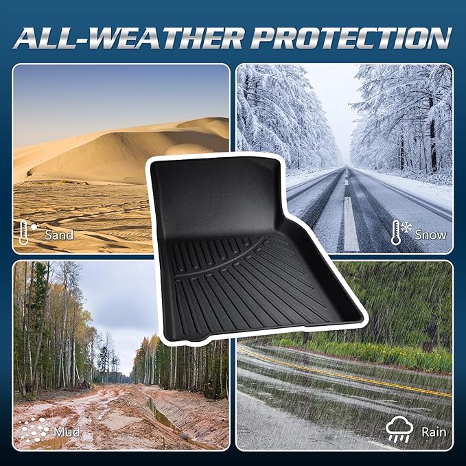 Floor Mats & Cargo Liner Compatible with Honda Accord 2013-2017 Only Fuel(Sedan),All Weather Protection TPE, Anti-Slip Trunk Mat Compatible with Honda Accord 2013 2014 2014 2016 2017 Accessories