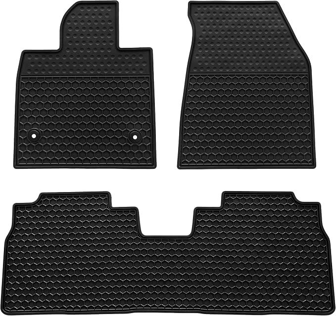 Car Floor Mats Custom Fit for 2024 2025 2026 Chevy Equinox EV(Non Fuel) Odorless Washable Heavy All Weather Floor Liners Black