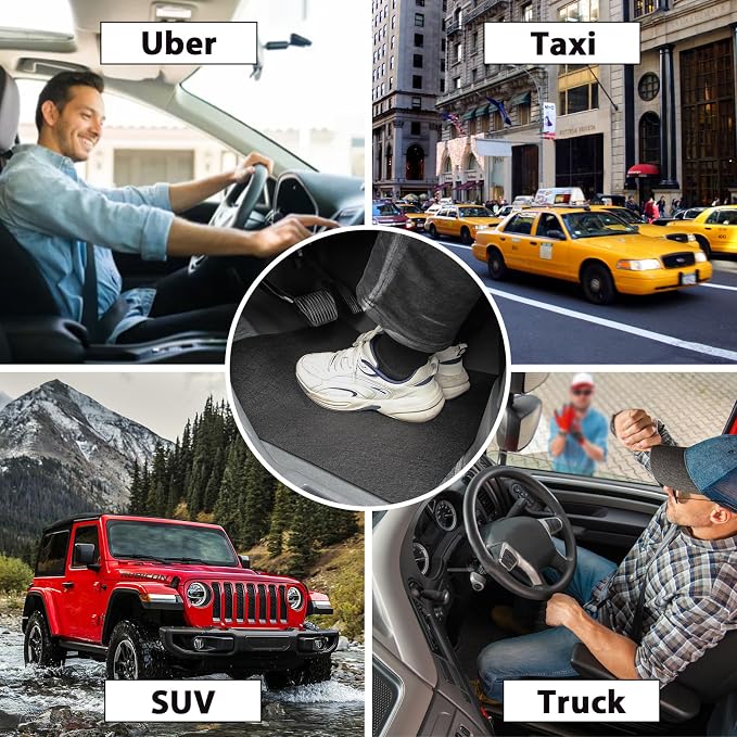 30 Pack Disposable Car Floor Mats,No Cleanup Needed Car Carpet, Waterproof Non-Slip Felt Automotive Floor Protectors, Universal Fit for Cars, SUVs, Trucks & Detailing