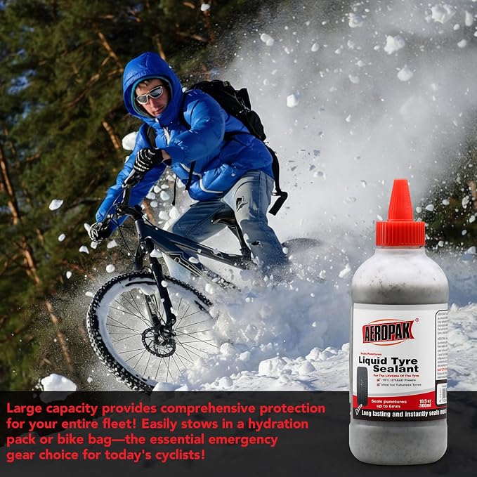 Tire Sealant, Premium Liguid Tyre Sealant, Emergency Flat Tire Repair for Car, Motorcycle, Bike, Jeep, Off-Road, Truck, Tractor 10.58oz | Premium liquid tyre sealant for car, motorcycle, bike, jeep, off-road, truck, tractor