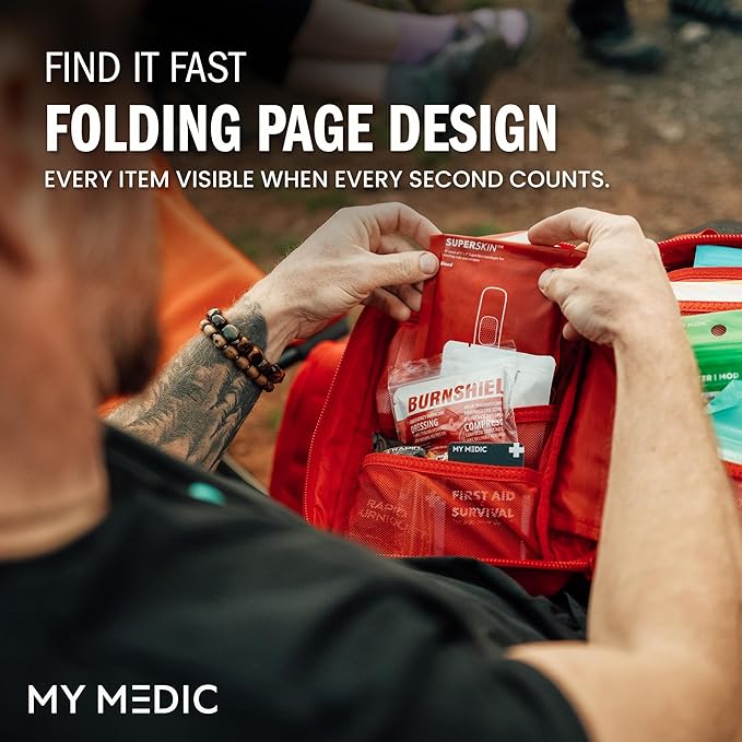 MY MEDIC MyFAK PRO Military IFAK Trauma Kit & First Aid Kit with Tourniquet - HSA FSA Items - Built in USA - Tactical Combat Medical Supplies, Medic Kit, Trauma Pack & Molle Field Operator Bag, Coyote