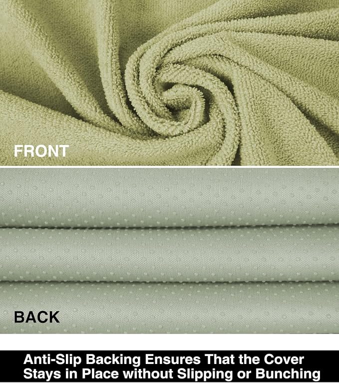 VSHIELD Waterproof Towel Car Seat Cover, Sweatproof Non-Slip Seat Protector, Universal Fit for Front Bucket or Rear Bench Seat of Cars, SUVs, Vans, Trucks, Compatible with Airbags and Armrests
