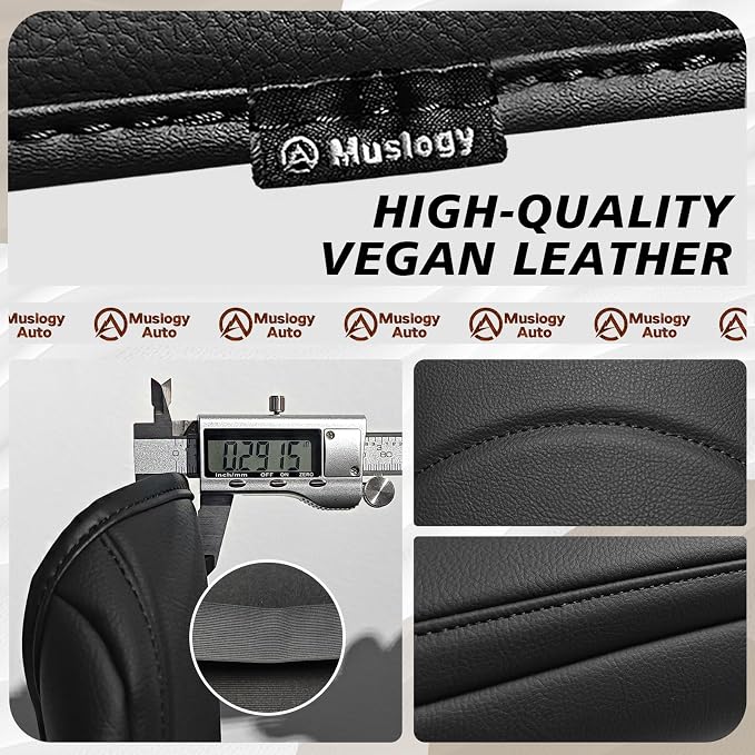 Muslogy Center Console Armrest Cover Fit for Toyota 4Runner 2010-2024 Accessories, Comfort Armrest Pad Console Lid Cushion Vegan Leather Regular Thick