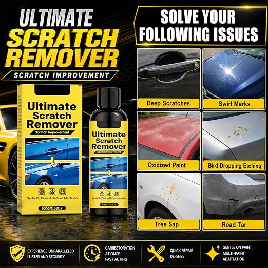 2Set Nanopolix Car Scratch Remover,Nanopolix Scratch Remover,Car Scratchs Repair Paste Deep Scratch,All Paint Colors Polishing Kit (4*Nano Cloth)