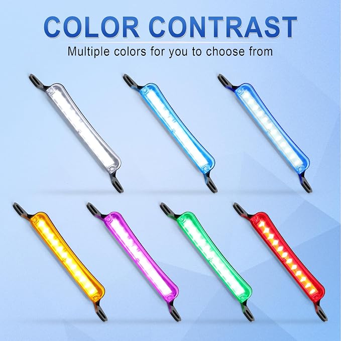 LivTee License Plate Light, Extremely Bright LED License Plate Lights Assembly for Trailer UTV ATV Truck RV Boat, Blue