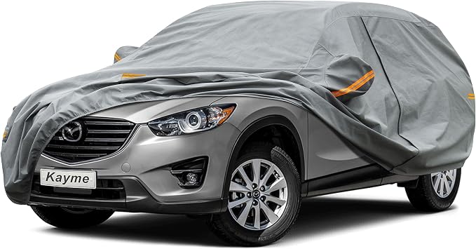 Kayme Heavy Duty SUV Car Cover Custom Fit Mazda CX5/CX-5/CX-50/CX50 (2012-2025) Waterproof All Weather for Automobiles, Full Exterior Covers Sun Rain UV Protection.（Deliver About 3-10 Days）