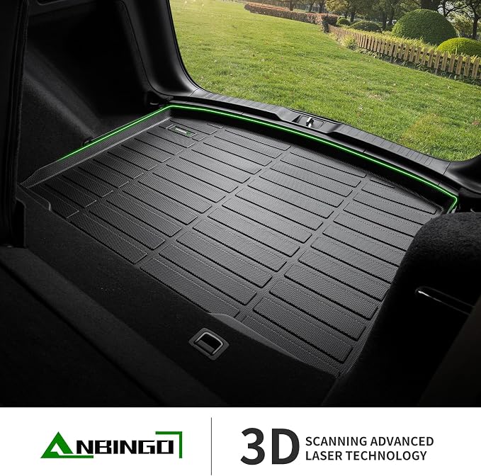 ANBINGO® Floor Mats & Cargo Liner Set Fit for 2019-2024 2025 Volkswagen Jetta All Weather Protection TPE Anti-Slip Automotive Full Set Floor Liners VW Jetta Custom Accessories - Black