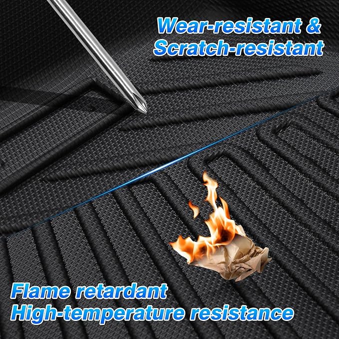 Sprinter Floor Mats - Car Mats for Mercedes-Benz Sprinter 2500/3500 2019-2026, All Weather Floor Mat for Sprinter Accessories, Heavy Duty Rubber Mats, Car Accessories