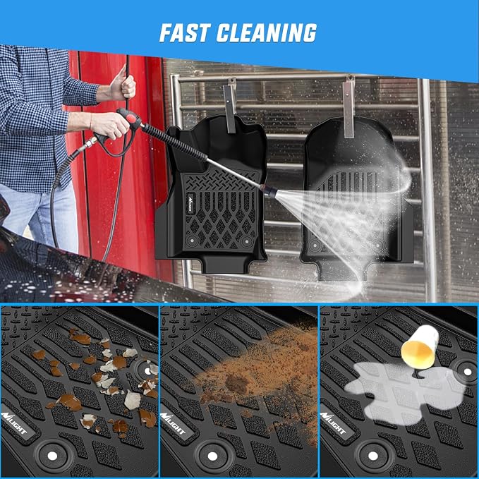 Nilight TPE Floor Mats for Dodge Durango 7 Seats 2nd Row Bench Seat 2016 2017 2018 2019 2020 2021 2022 2023 2024 2025 2026 All Weather Custom Fit Heavy Duty Floor Liners