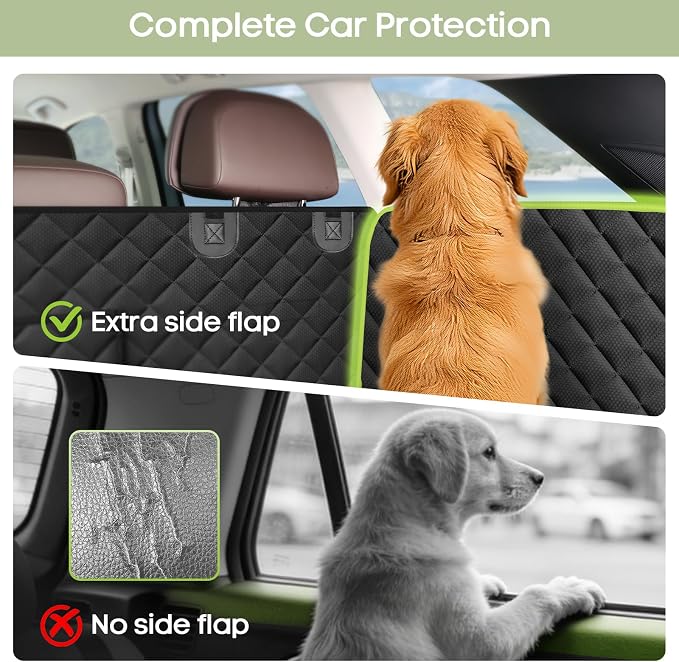 SUV Cargo Liner for Dogs, Waterproof Pet Trunk Cover for SUVs | with Bumper Flap Protector, Scratchproof Non-Slip 600D Oxford Fabric, Machine Washable