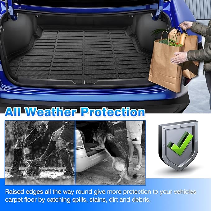 Cartist Cargo Mat Compatible with Kia K4 2025 2026 Accessories Trunk Mat TPE All Weather Anti-Slip Odorless Cargo Liner for K4 Accessories