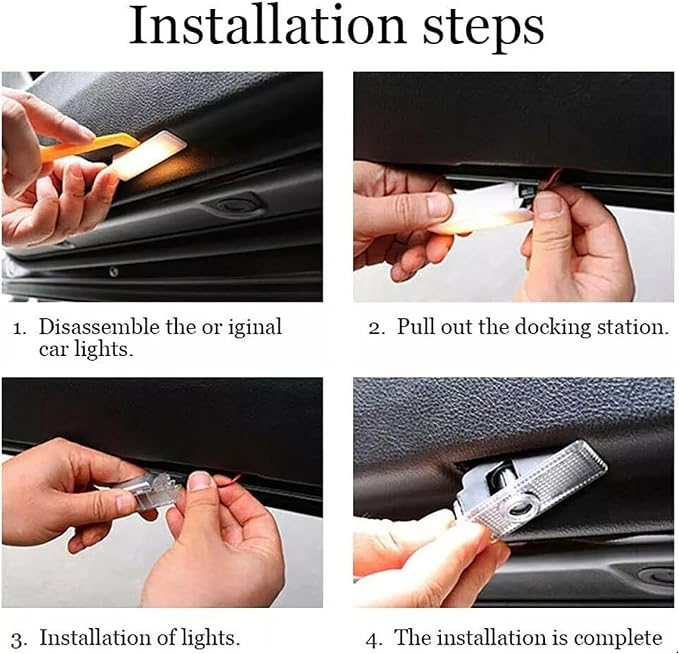 2PCS Never Fade Door Lights Logo for Dodge Challenger 2015-present, Courtesy LED Welcome Puddle Projection Light Lamps Accessories (LASR Call)