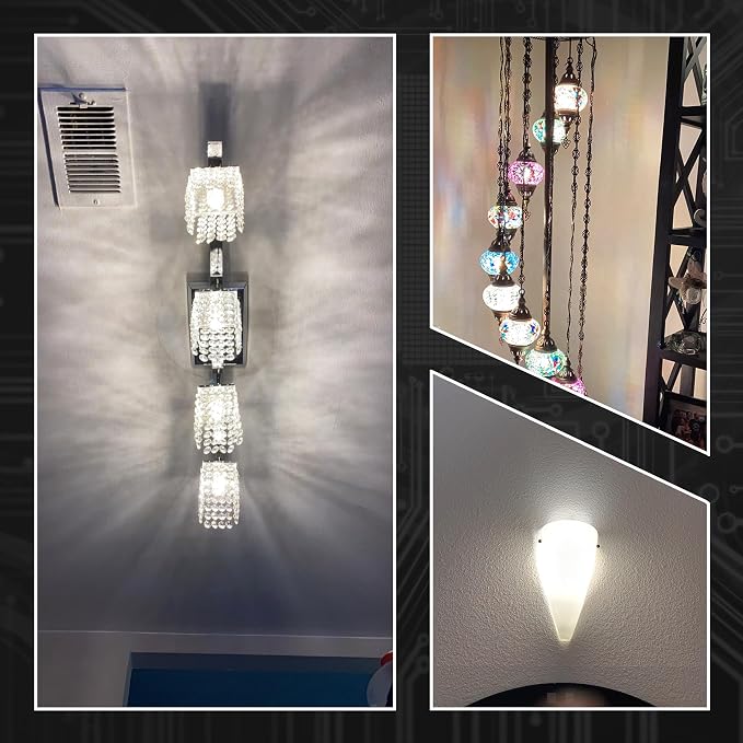 E12 LED Bulb Dimmable 4000K Natural White Candelabra Base AC120V 4W, 4 Pack | 450lm, Equivalent 25W-40W, 360° Beam Angle, No-flicker for Ceiling Fan Chandelier Pendant Lighting Salt Lamp Wall Sconce