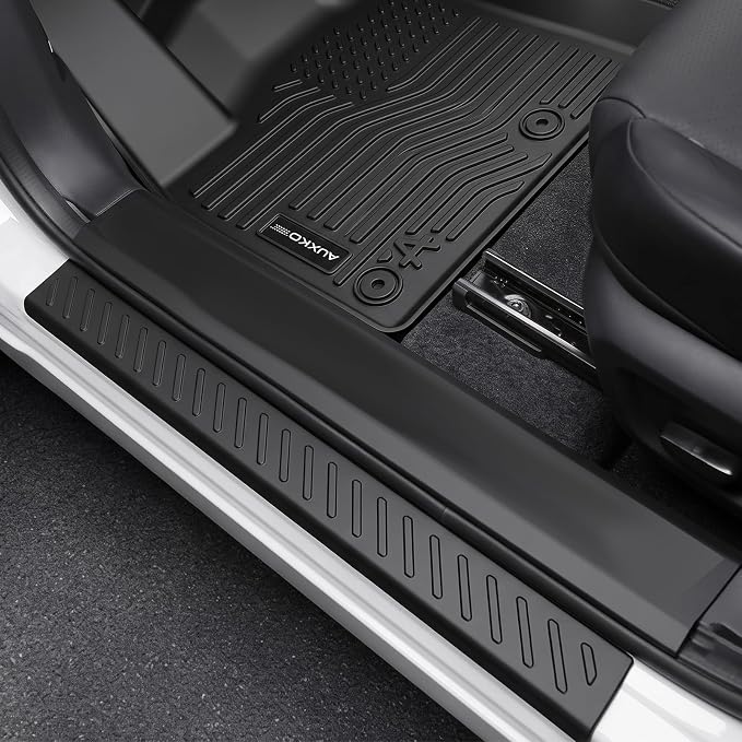Auxko All Weather Floor Mats Cargo Mat for Nissan Rogue 2021-2026 with Backrest Mat Door Sill Protector TPE Liners All Season Accessories Guard Odorless Anti-Slip Floor Liners Trunk Tray