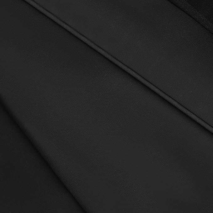 HChengkikz Front Car Seat Cover, Waterproof Faux Leather (Black) | Car Seat Protectors, Quilting, Easy to install, Airbag Compatible, Universal Fit for Most Suvs, Trucks, SUVs