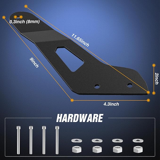 Nilight Light Bar Mounting Brackets for 50 Inch Straight Lights UTV Roof Upper Windshield Compatible with Can-am Maverick X3 MAX DS RS MR Turbo R 2017 2018 2019 2020 2021 2022 2023 2024