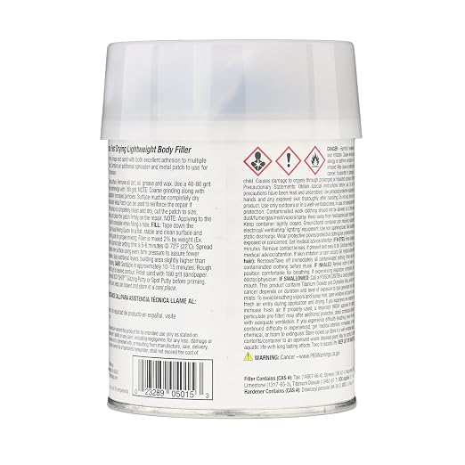 Evercoat Body Shop 105015 Pro-Grade Body Filler Kit, Easy to Build and Shape, Multipurpose for Dents in Aluminum, Fiberglass & More, Easy Mix Hardener Included 13 Fl Oz.