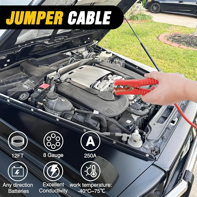 Nilight Car Emergency Kit with Jumper Cable, First Aid Kit Safety Assistance Tools for Travel Camping Outdoor Cars Truck SUV RV, Roadside Essentials with Flash Light