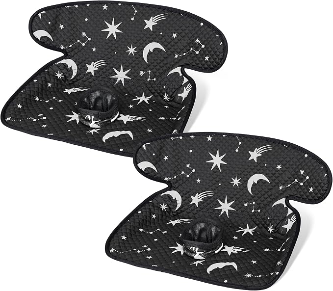 Piddle Pad Car Seat Liner, 2 Pack Waterproof Soft Car Seat Protector for Potty Training, (Starry Sky, 2PC)