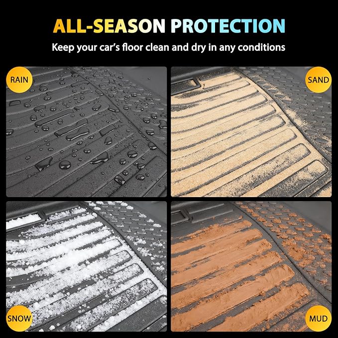 Floor Mats & Cargo Liner for 2016-2022 Lexus RX 350 | RX 450h (NOT for RXL) | Custom Fit Floor Liners All Weather Protection TPE Car Mats Accessories Waterproof Anti-Slip