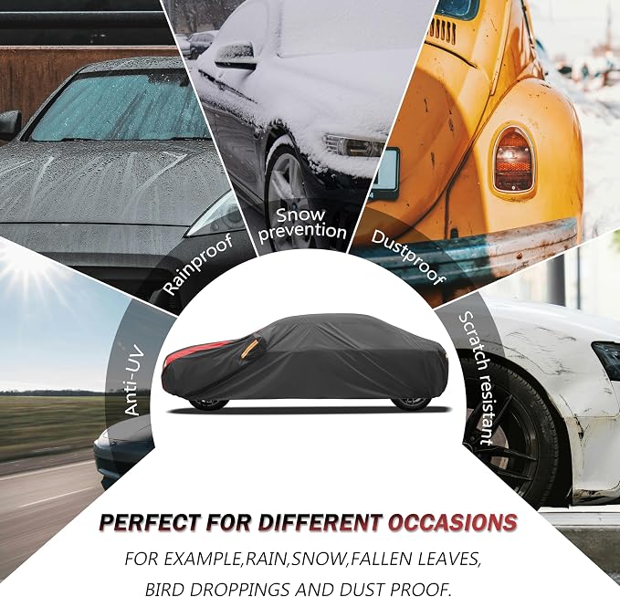Custom Fit Car Cover for Chevy Corvette (1990-2025) - Outdoor All Weather Protection, Waterproof, Sunproof & Snowproof Full Exterior Cover.