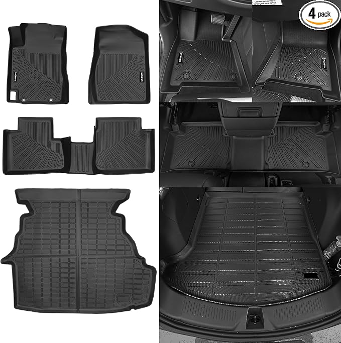 Naibeve Floor Mats for Toyota Camry 2002-2006 | All Weather Custom Fit Floor Mats, Cargo Mat Interior Protector accessories