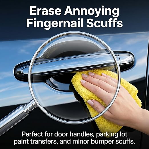 Universal Car Scratch Remover & Polishing Compound, Upgraded Auto Paint Restorer Kit for Light Scratches, Swirls & Scuffs, Safe for All Vehicle Colors, Easy DIY Clear Coat Repair with Sponge