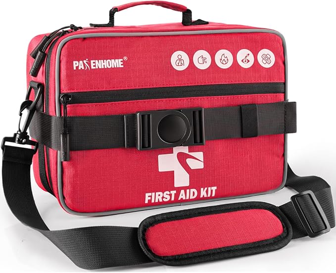 528 PCS Advanced First Aid Kit – Large 6-in-1 Modular Waterproof Well-Organized Emergency Kit for Home, Car, Travel, Camping, Boat & Outdoor