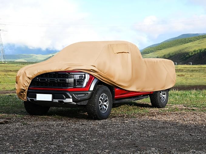 Heavy Duty Outdoor Car Cover Custom Fit for 2004-2026 Ford F150, Windproof All Weather Waterproof Sun Rain UV Dust Snow Protection Outdoor Car Covers
