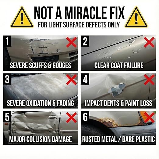 ExoForma Car Scratch Remover Kit for Scratches & Swirls - Paint Correction System with Drill Attachment, Polishing Pad & Microfiber Towel - Restores Color, Gloss, and Shine - for All Paint Finishes
