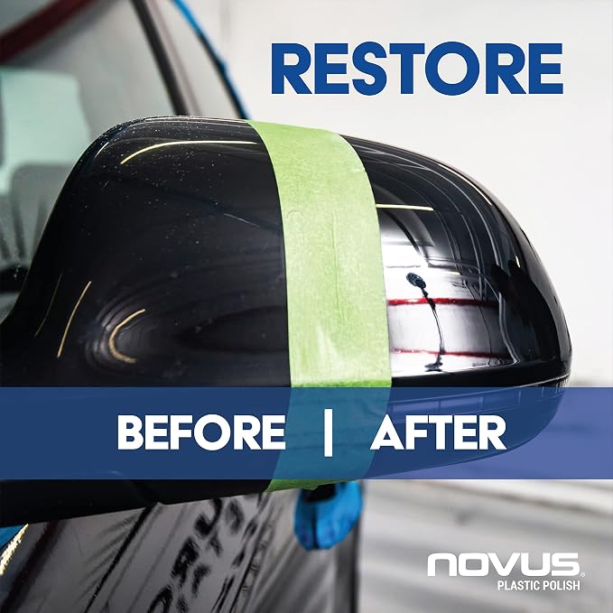 NOVUS-PK1-2 | Plastic Clean & Shine #1, Fine Scratch Remover #2, Heavy Scratch Remover #3 and Polish Mates Pack | 2 Ounce Bottles