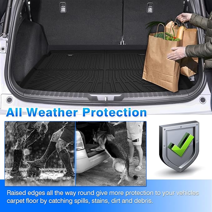 CRV Cargo mat - Trunk Mat for Honda CRV 2023-2026 (Include Hybrid), All Weather Trunk Mat for CRV Accessories, Heavy Duty Rubber Mats, Car Accessories