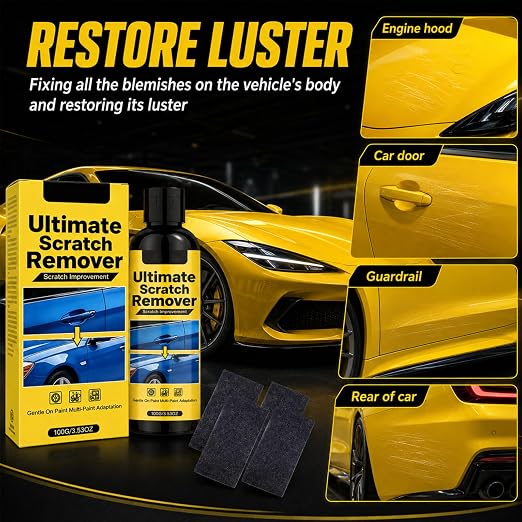 2Set Nanopolix Car Scratch Remover,Nanopolix Scratch Remover,Car Scratchs Repair Paste Deep Scratch,All Paint Colors Polishing Kit (4*Nano Cloth)