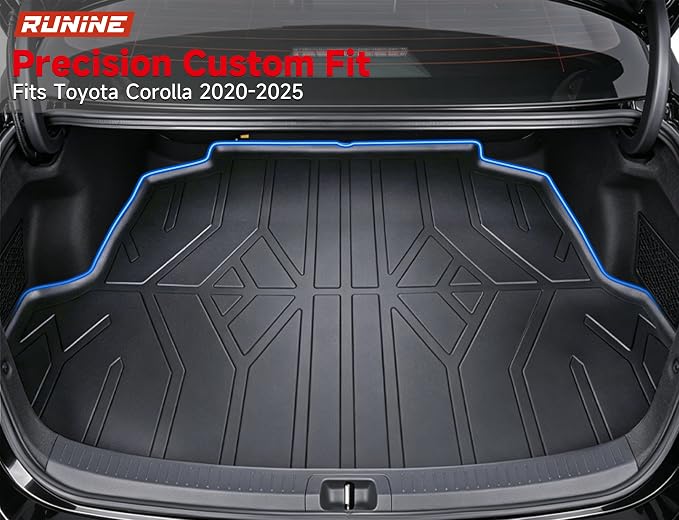 Floor Mats for Toyota Corolla 2020-2025 2026, All Weather Protection Custom Floor Mats Trunk Cargo and Car Windshield Cover Set for Toyota Corolla Accessories,Car Floor Liners Set