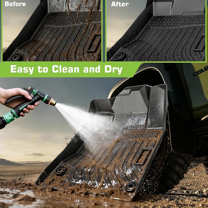 Floor Mats for Chevy Chevrolet Equinox 2025 2026 (Only Gas, Not for EV) & for GMC Terrain 2025 2026, Heavy Duty TPE Waterproof Non-Slip All Weather Protection Custom, Floor Mats & Cargo Liner