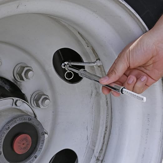 Slime 2016-A Tire Gauge, Dual Head, Pencil, 10-120 psi, includues Valve Extensions