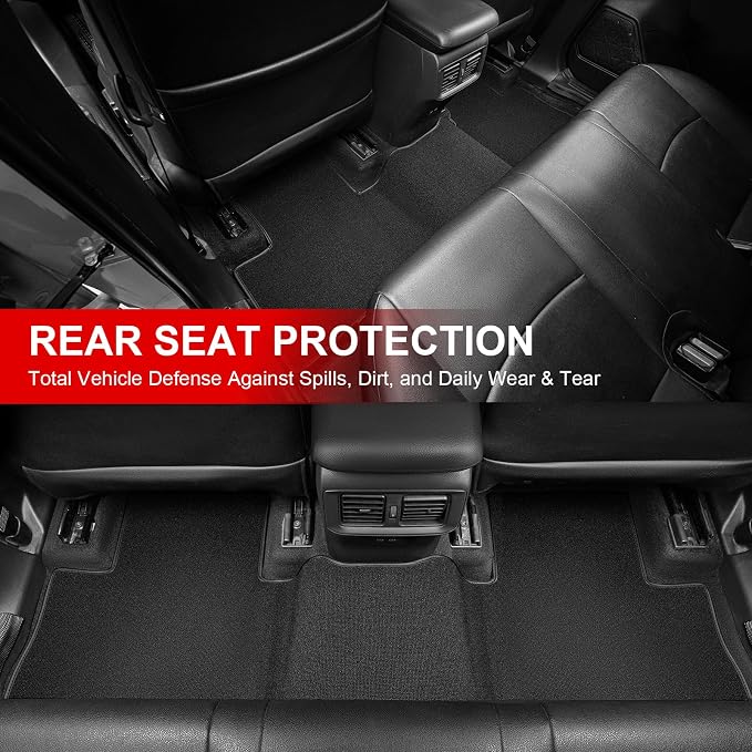 IKABEVEM Superior Carpet Floor Mats for 2020-2026 Cadillac CT5, All-Weather Waterproof Anti-Slip