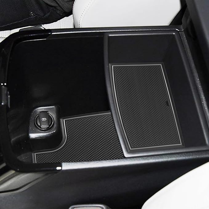 Cup Holder Insert for Telluride Accessories 2025 2024 2023 2022 2021 2020 Center Console Liners Door Pocket Slot Mats Non-Slip Anti Dust Pads Premium Interior 26Pcs Set (Gray Trim)