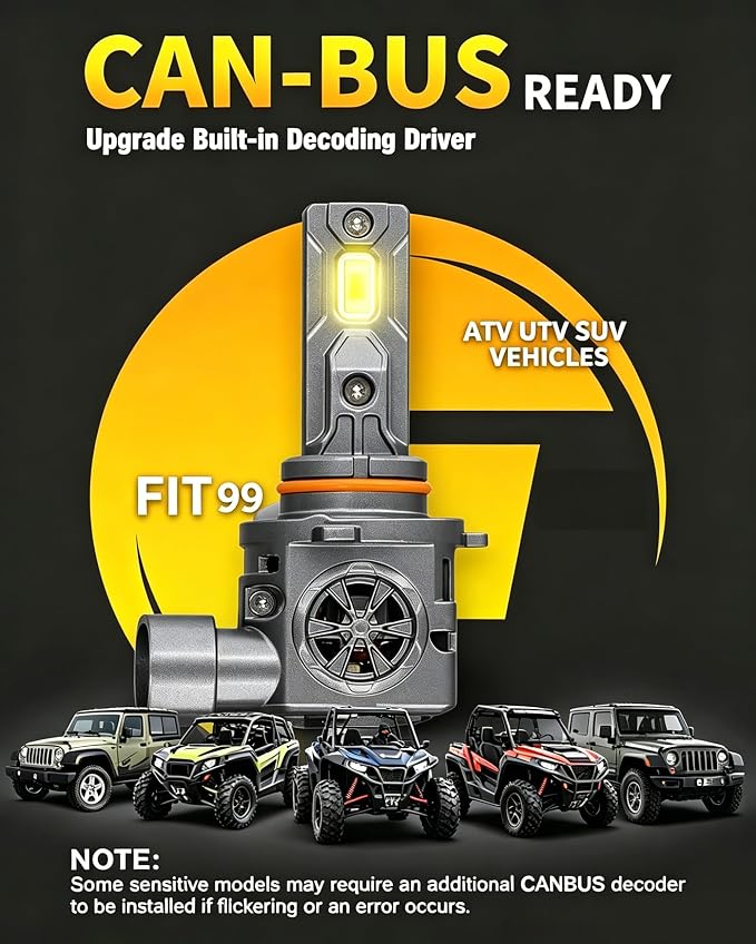 Termitor Latest 9005 H11 Light Bulbs Combo, H9 HB3 Halogen for Off-road
