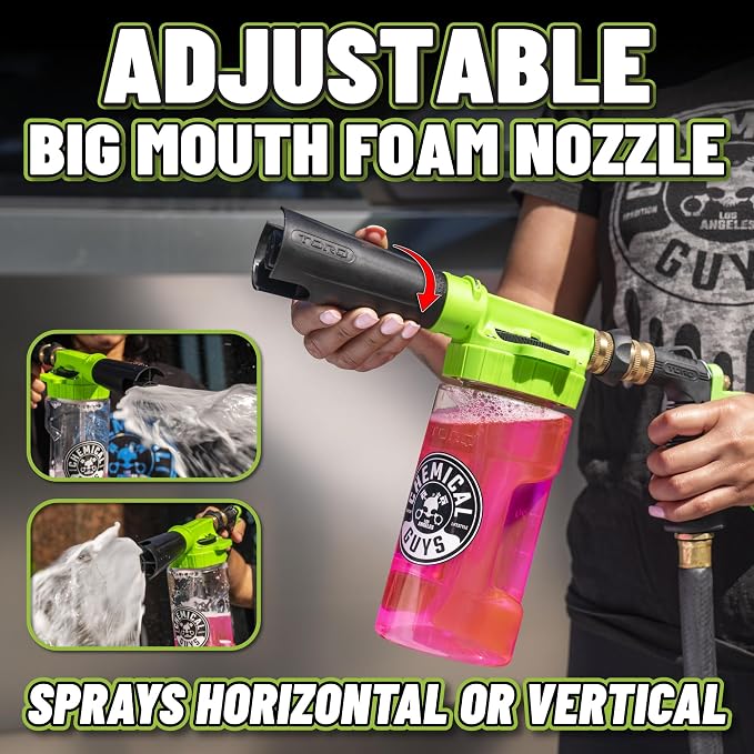 Chemical Guys, 10-Piece Arsenal Builder Car Wash Kit with Foam Gun, 16 oz | Foam gun, bucket and three 16 oz care chemicals, works off any garden hose for thick, gentle, scratch-free suds