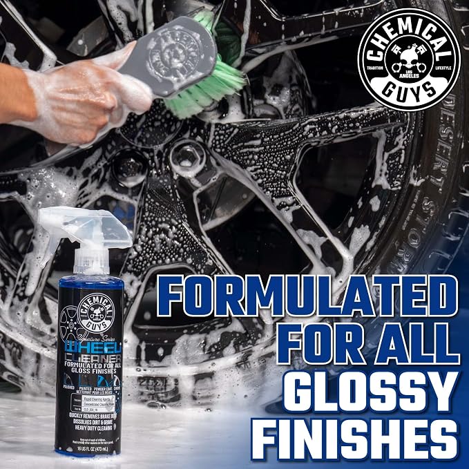 Chemical Guys CLD_203_1602 Signature Series Wheel Cleaner, Formated For All Gloss Finishes, Safe for Cars, Trucks, SUVs, Motorcycles, RVs & More 16 fl oz (2 Pack) | Fast-acting foaming spray clings to wheels to lift brake dust and road grime, safe on c...