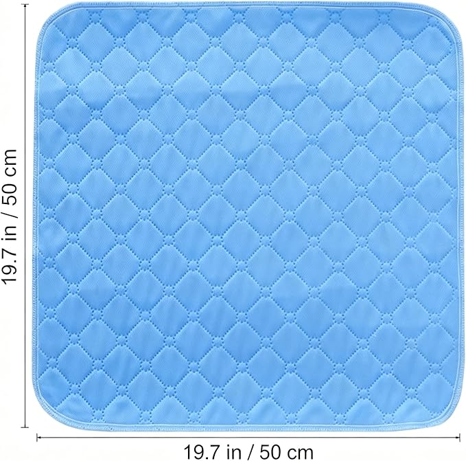 3-Pack Waterproof Chair Pads, Reusable Machine-Washable Seat Protectors with Non-Slip Backing, 19.7 x 19.7 Inch, Suitable for Chairs, Wheelchairs, and Car Seats