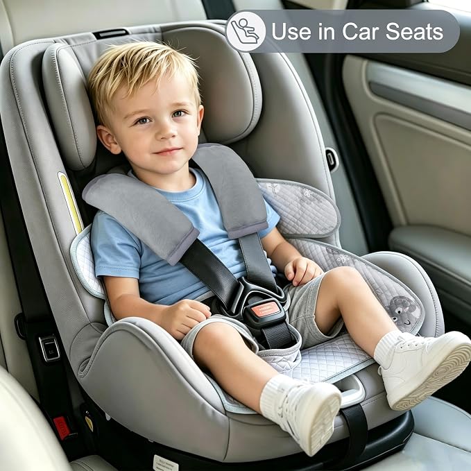 Piddle Pad Waterproof Car Seat Protector for Potty Training – Flat, Padding-Free Machine Washable Seat Cover for Spills & Potty Accidents – for Car Seat, High Chair -Grey