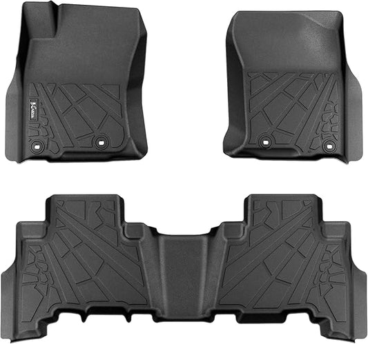KARPAL Floor Mats for Toyota 4Runner 2013-2024 (NOT fit 2025) & Lexus GX460 2014-2023 (NOT for 2025), Custom Fit All Weather TPE Floor Liners, 1st & 2nd Row Mat, 4Runner Accessories