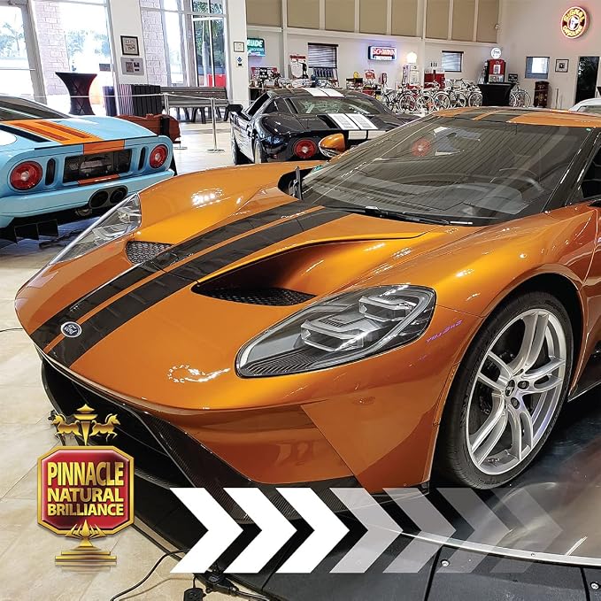 Pinnacle Natural Brilliance Souveran Wax | Hand-Poured Carnauba Wax for Rich 3D Shine & Stunning Gloss | Premium Protection | 8 oz | PIN-312-1
