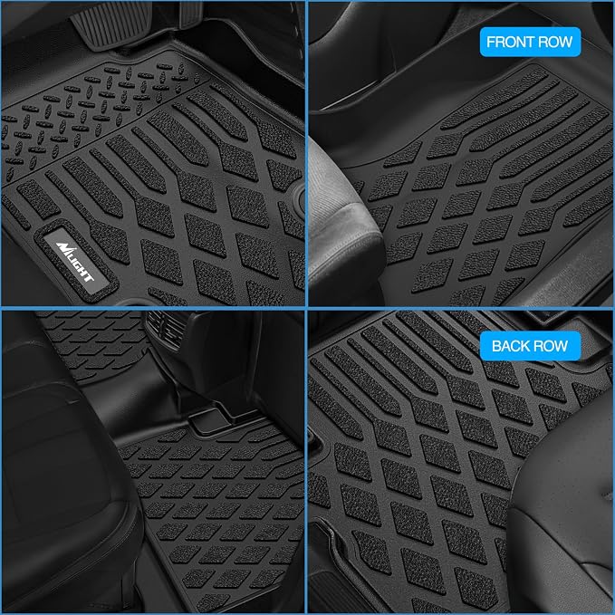 Nilight TPE Floor Mats for Chevy Impala 2014 2015 2016 2017 2018 2019 2020 (Not for Vinyl Floors) All Weather Custom Fit Heavy Duty Floor Liners